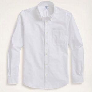 Brooks Brothers White Button Down Shirt Big & Tall Size 20 36/37